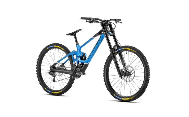2023 Mondraker Summum R - Mullet Carbon Downhill Full-Suspension MTB - Black / Blue-1